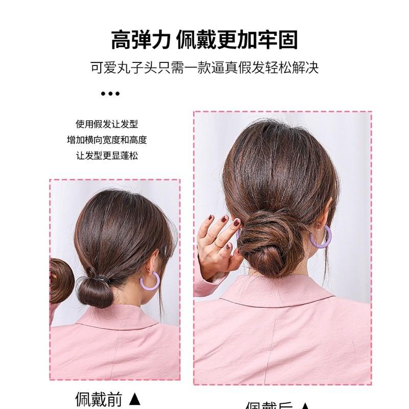 Tóc giả búi vòng sang chảnh