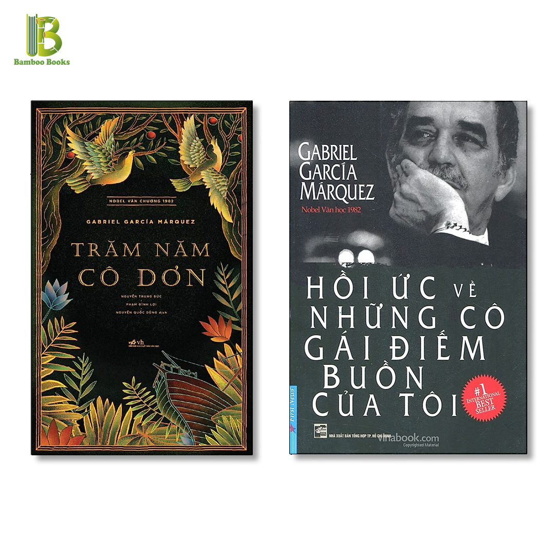 Combo 2 Tác Phẩm Kinh Điển Của Gabriel G.Marquez: Trăm Năm Cô Đơn + Hồi Ức Về Những Cô Gái Điếm Buồn Của Tôi - Nobel Văn Học 1982 - Tặng Kèm Bookmark Bamboo Books