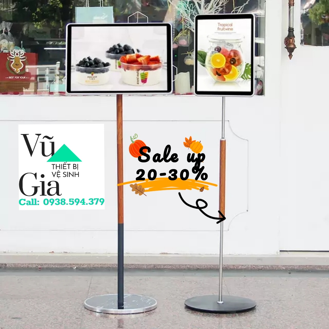 Biển chỉ dẫn, giá kệ để menu khổ A3 hoặc A4