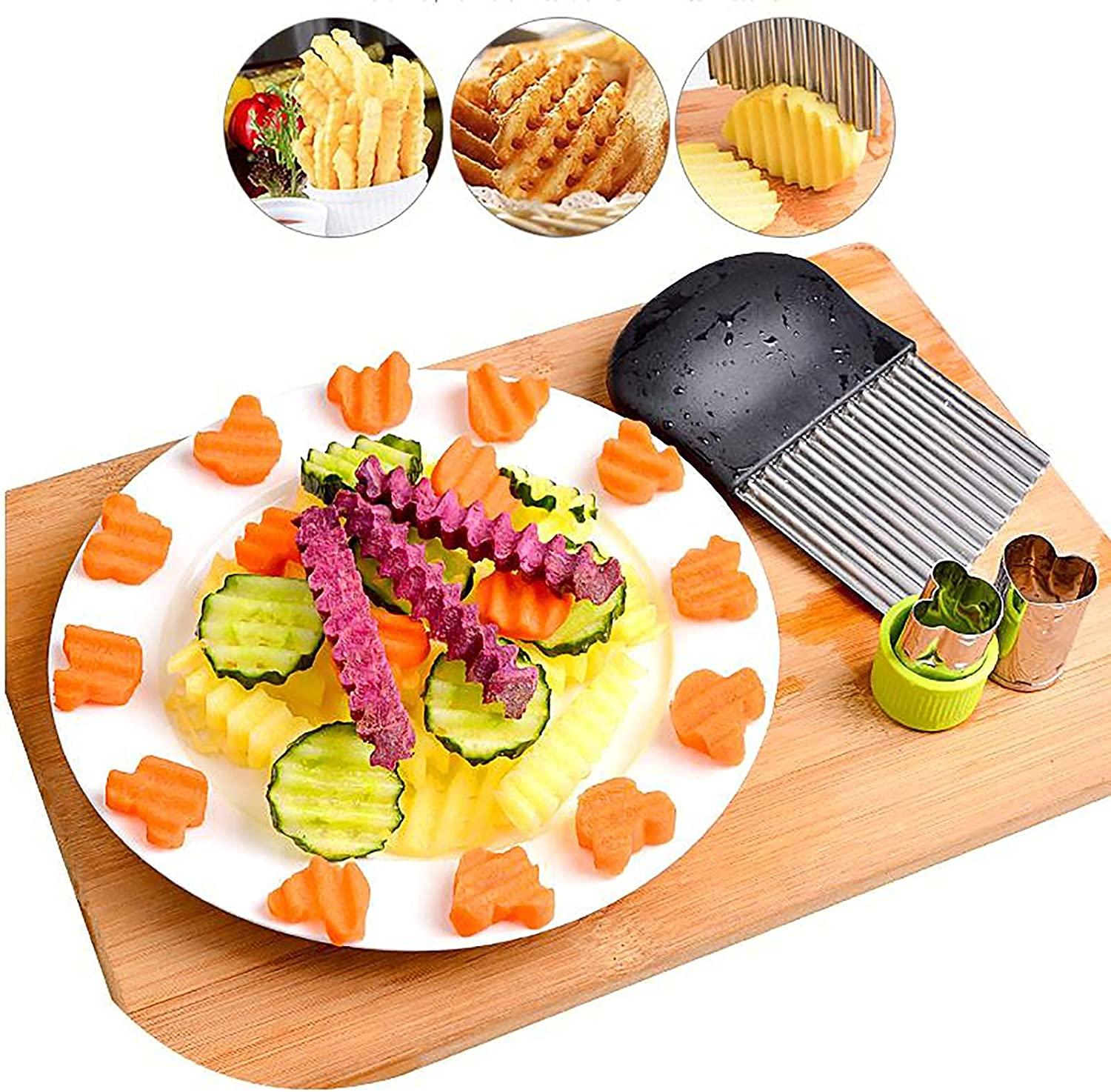 Thép bằng nhựa slicer rau khoai tây, khoai tây chiên, máy cắt sóng để cắt khoai tây cắt khoai tây chiên schneider schneider