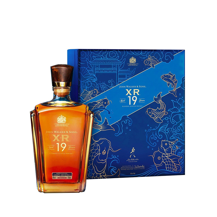 Hộp quà Rượu John Walker  Sons XR aged 19 years Blended Scotch Whisky 40% 750ml