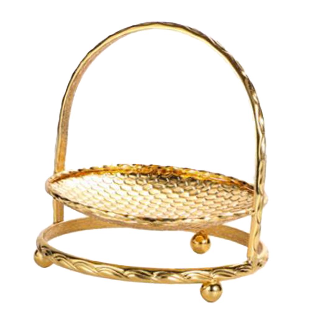 1/2/3 Tier Zinc Alloy Cake Stand Afternoon Tea Wedding Plate Party Tableware, Gold or Silver