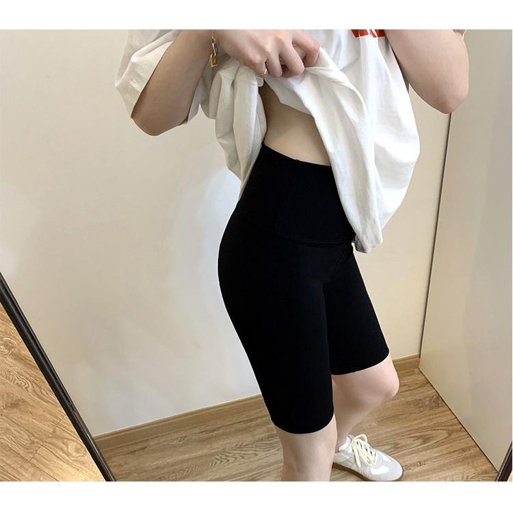 Quần legging lửng lưng cao dày dặn CHERRY vải thun thái cao cấp dáng ôm mặc nhà đi chơi tập gym T006