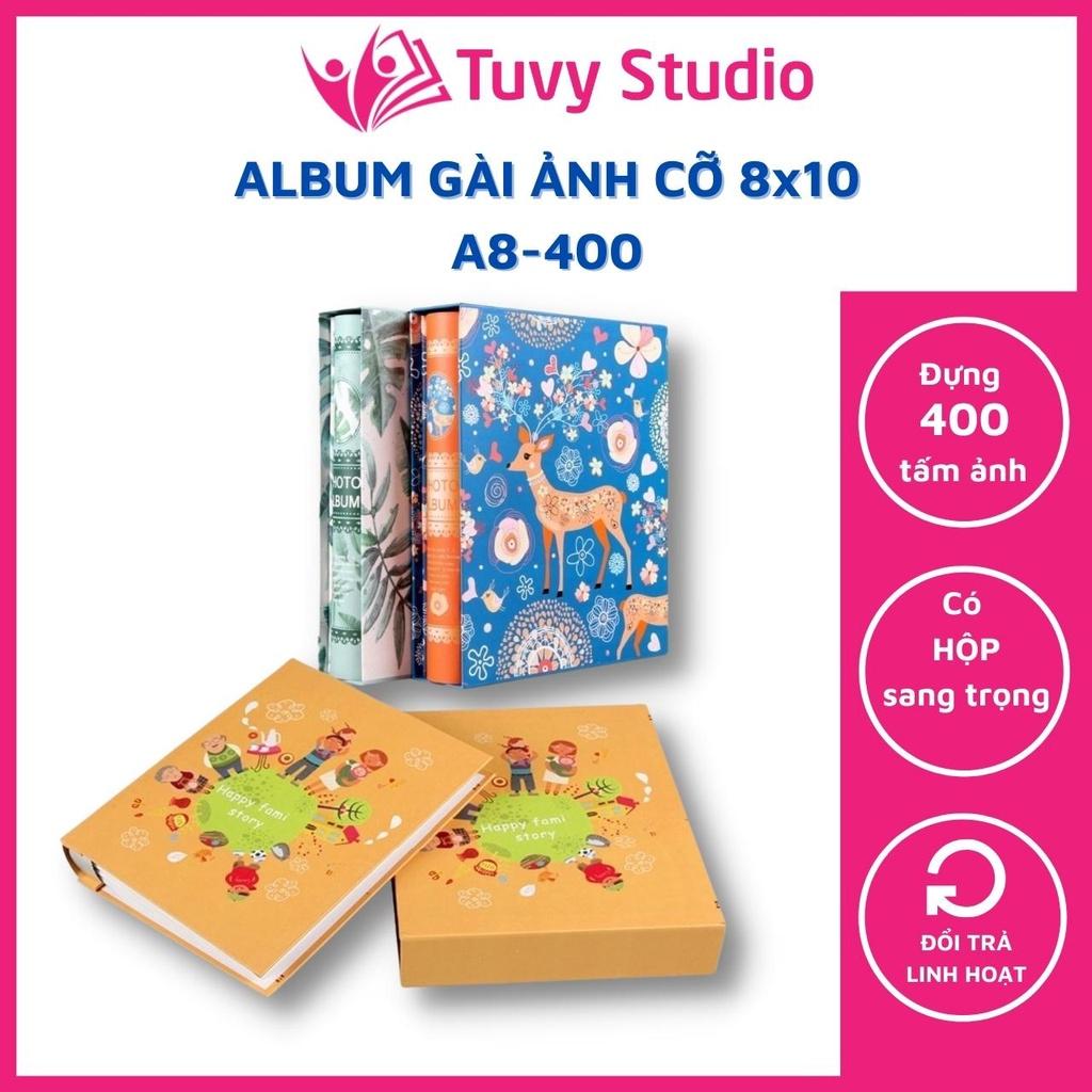 Album ảnh 8x10 đựng 400 ảnh có hộp nhiều mẫu bìa mới binder đựng card, ảnh 6x9 ép plastic dành cho con