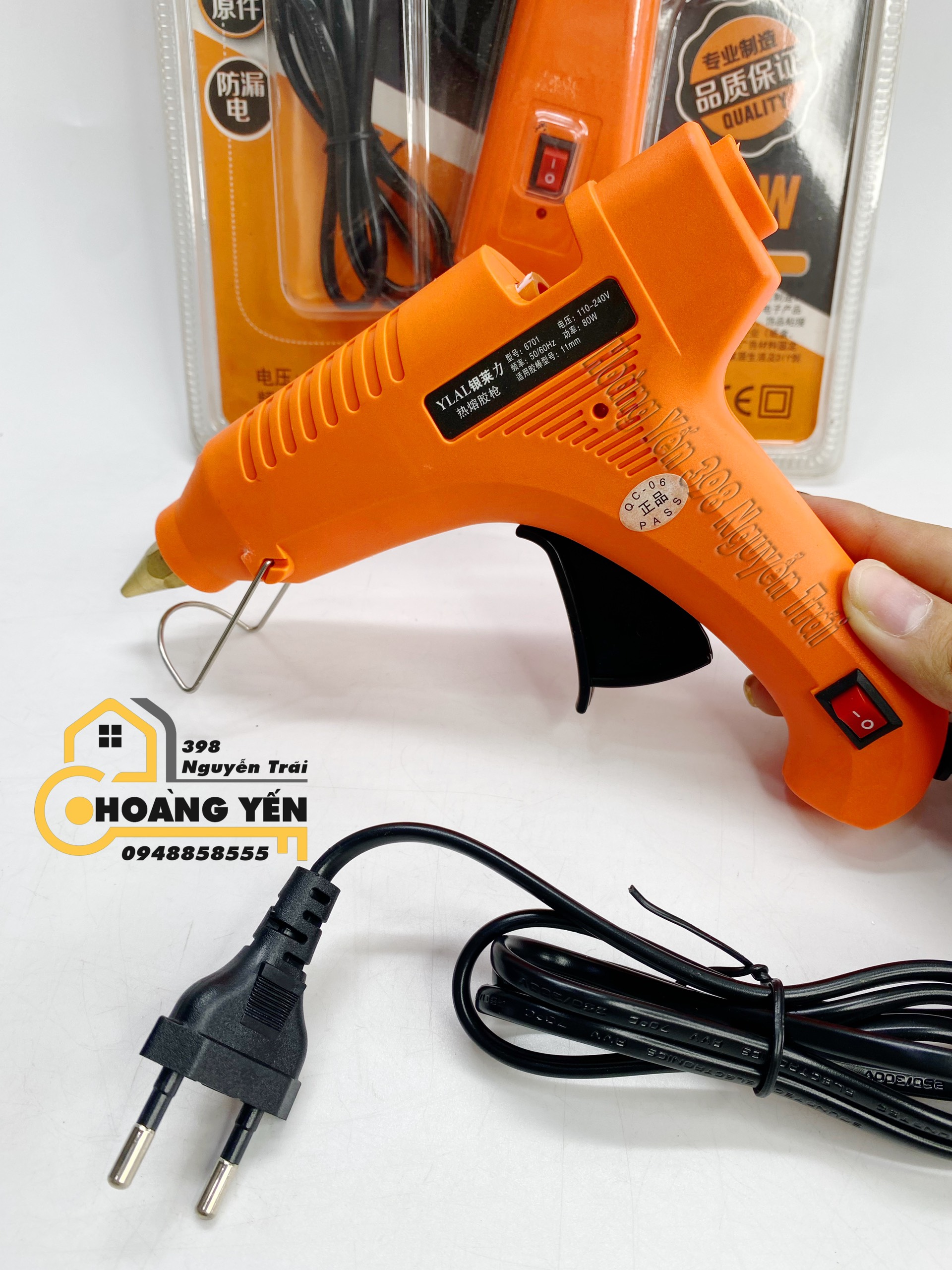 Súng bắn keo nến silicon cầm tay, súng máy bắn keo nến 60W ,80W , 120W YLAL HOT GLUE GUN Jialisi Glue gun Súng bắn keo giá rẻ Súng bắn keo loại tốt