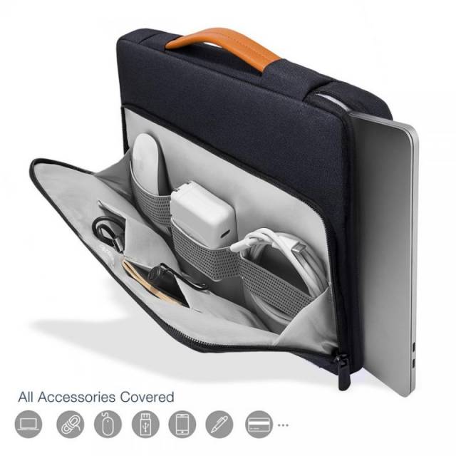Túi Xách Chống Sốc Tomtoc Briefcase Macbook Pro 13” - Black
