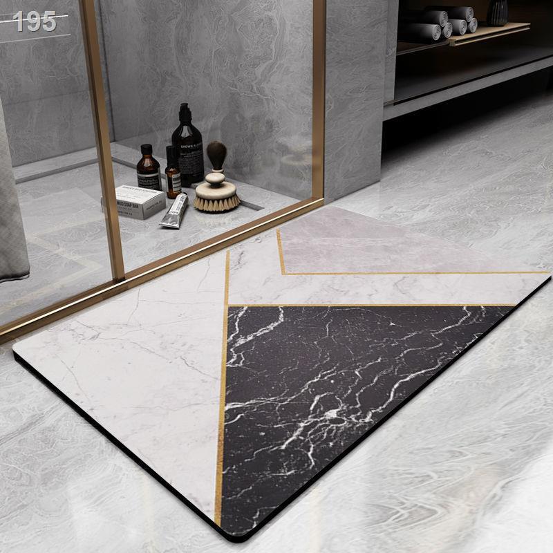 Thảm trải sàn nhà vệ sinh, cửa thấm phòng tắm, nhanh khô ngay lối ra vào, đệm chống trượt sinh bằng tảo cát