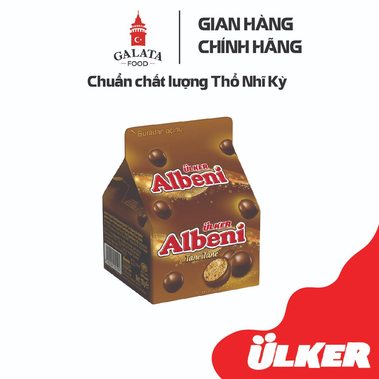 Bánh quy bọc sô cô la ULKER ALBENI TANE TANE hộp 29g