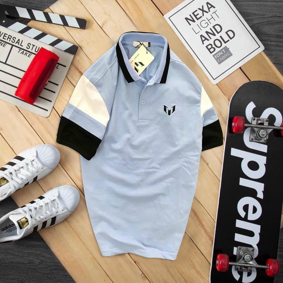 Áo thun Polo nam cổ trụ chất liệu vải cotton xuất xịn trẻ trung đơn giản ,phong cách hiên đại