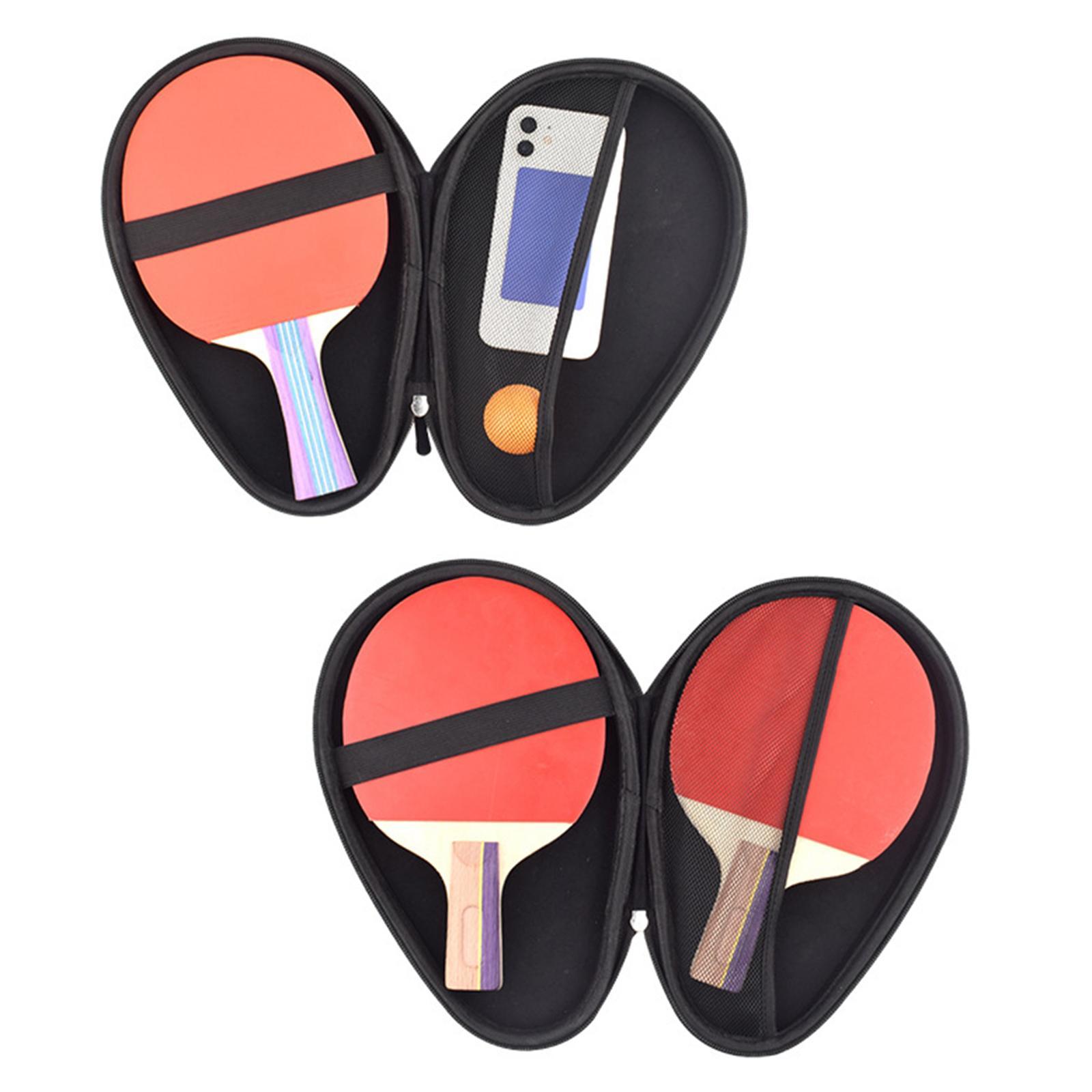 Table Tennis Racket Bag EVA Durable  Pong Paddle Bag for Travel Outdoor Indoor