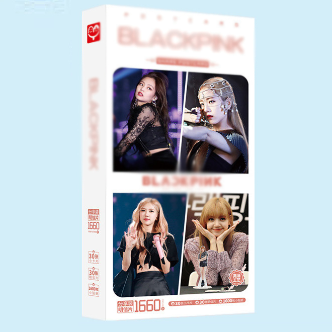 Postcard  hộp bưu thiếp Blackpink 1660 tấm kèm hình dán