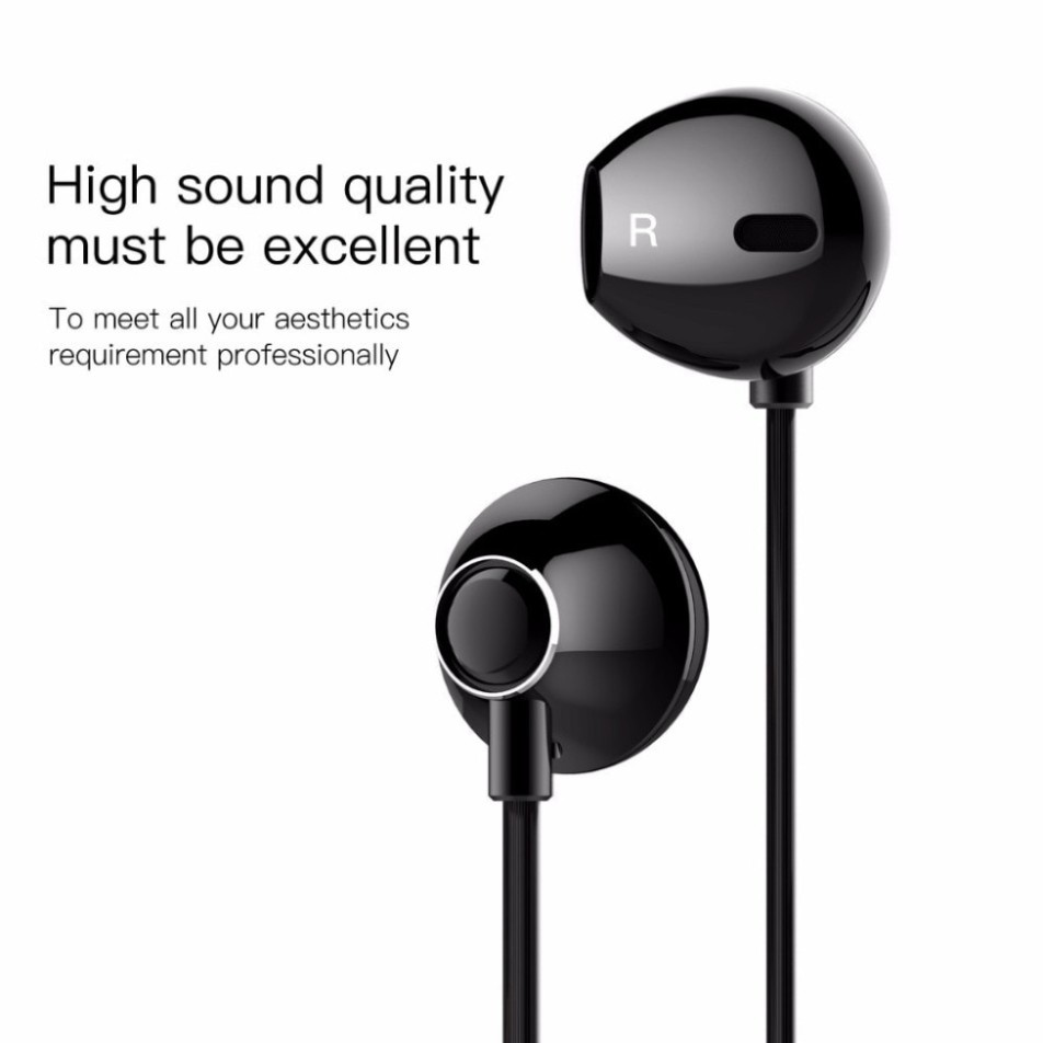 Tai Nghe Có Dây Mic Bass Âm Thanh Jack 3.5Mm Cho Điện Thoại Samsung Xiaomi - Hàng Chính Hãng Baseus