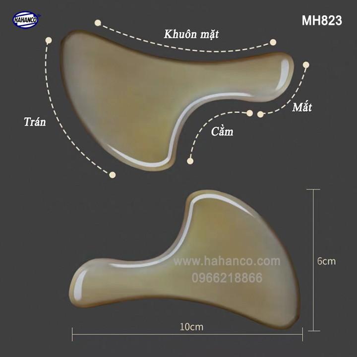 Dụng cụ mát xa làm mịn da mặt và toàn thân bằng sừng (MH823) Giúp lưu thông khí huyết - Chăm sóc sức khỏe