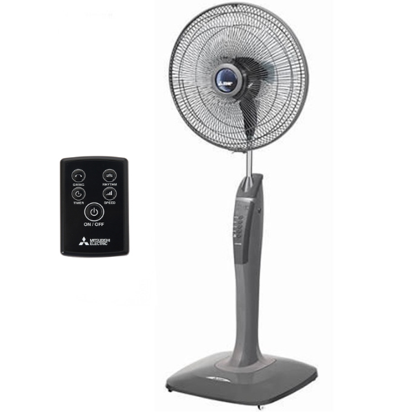 Quạt Đứng Mitsubishi LV16-RA CY-GY - Xám Đậm - Hàng chính hãng