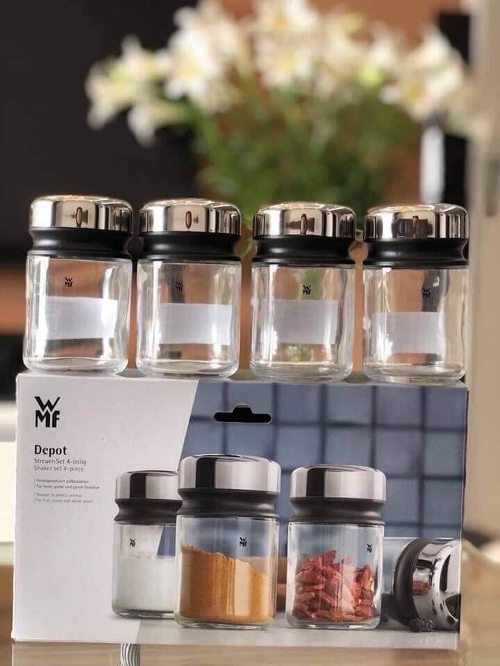 BỘ 4 LỌ ĐỰNG GIA VỊ WMF DEPOT Hàng chính hãng