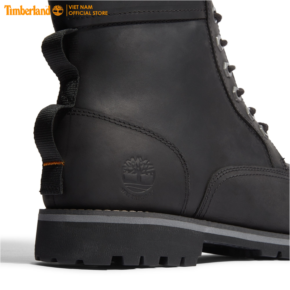 [Original] Timberland Giày Cổ Cao Nam Rugged Waterproof II 6 Inch Boot Black Full Grain TB0A2KTV04