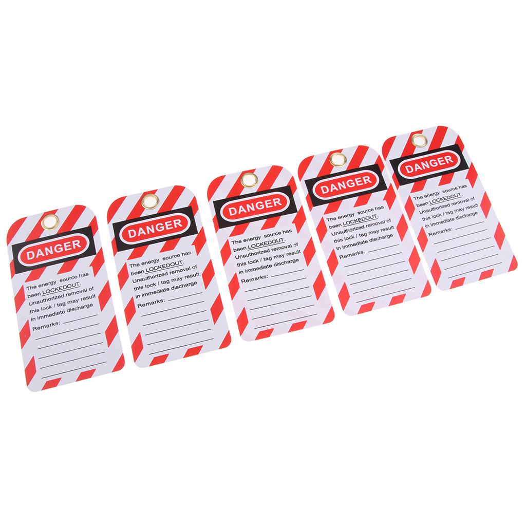 Set 5 Thẻ Ghi Chú An Toàn Bằng Nhựa Dùng Khi Sửa Chữa