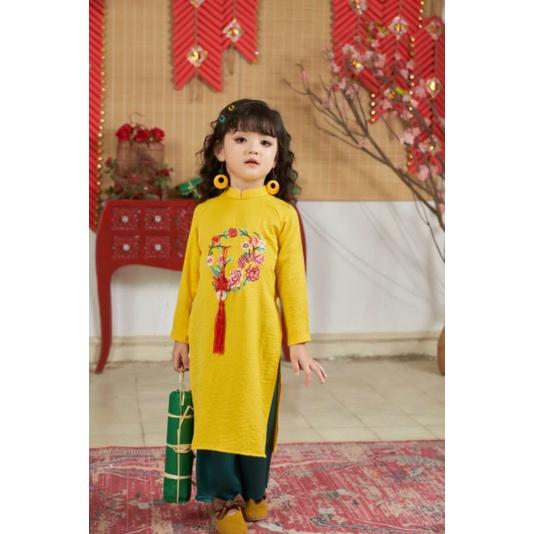 Sét áo dài cách tân mẹ bé đẹp sang