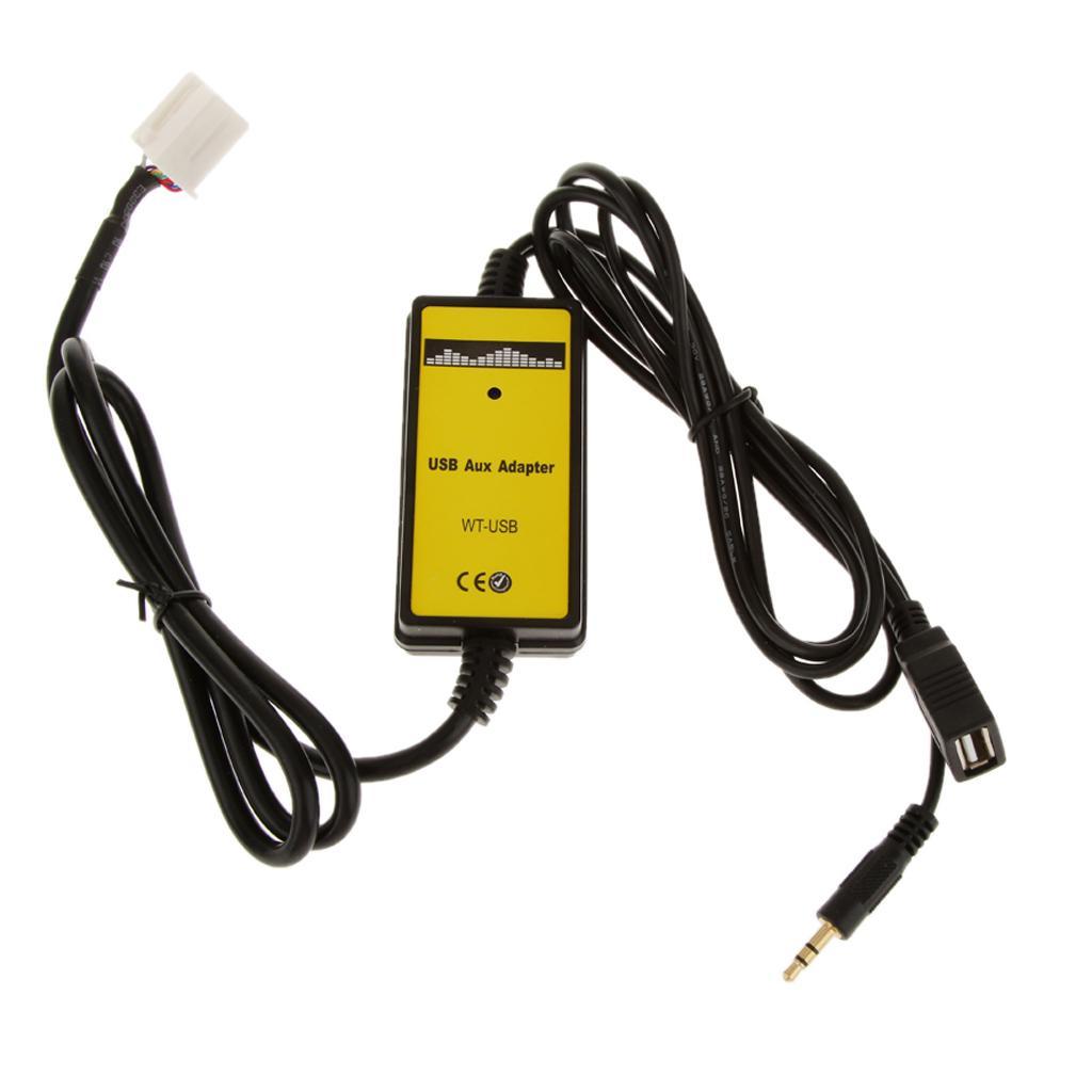 Car USB Aux-in Adapter MP3 Player Radio Interface For Accord Odyssey Element