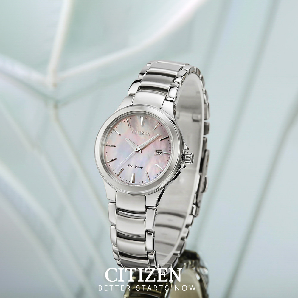 Đồng Hồ Nữ Citizen Eco-Drive Dây Thép Không Gỉ EW2520-56Y - Mặt Xà Cừ (29.7mm)