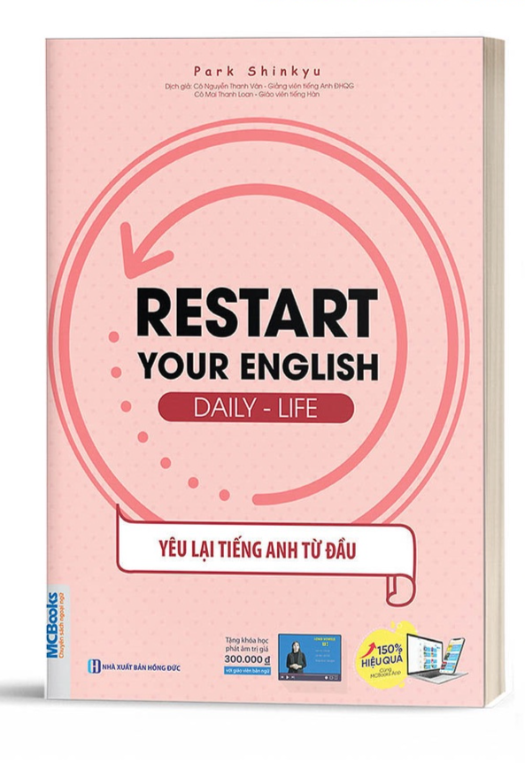 Restart Your English - Yêu Lại Tiếng Anh Từ Đầu - Học Kèm App Online - Bản Quyền