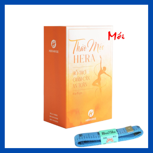Trà Thảo Mộc Hỗ Trợ Giảm cân Hera Plus  Tặng Kèm Thước Dây Đo Vòng Eo