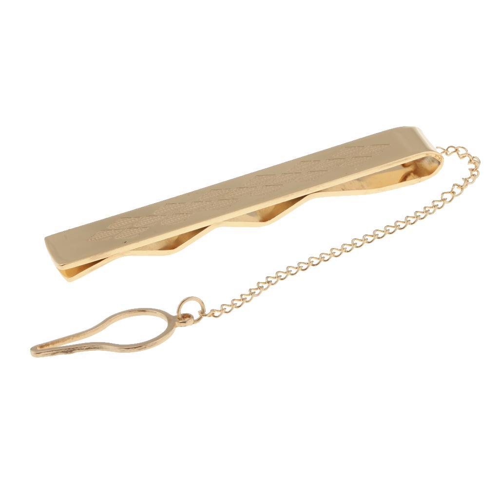 Stainless Steel Formal Necktie Tie Bar Clasp Wedding Mens