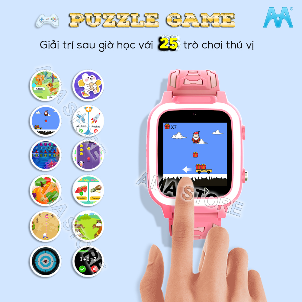 Đồng hồ Thông minh 25 GAME Y8S gắn thẻ nhớ 32G Nghe nhạc Lắp Sim gọi Điện thoại không cần App Quản lý Hàng nhập khẩu