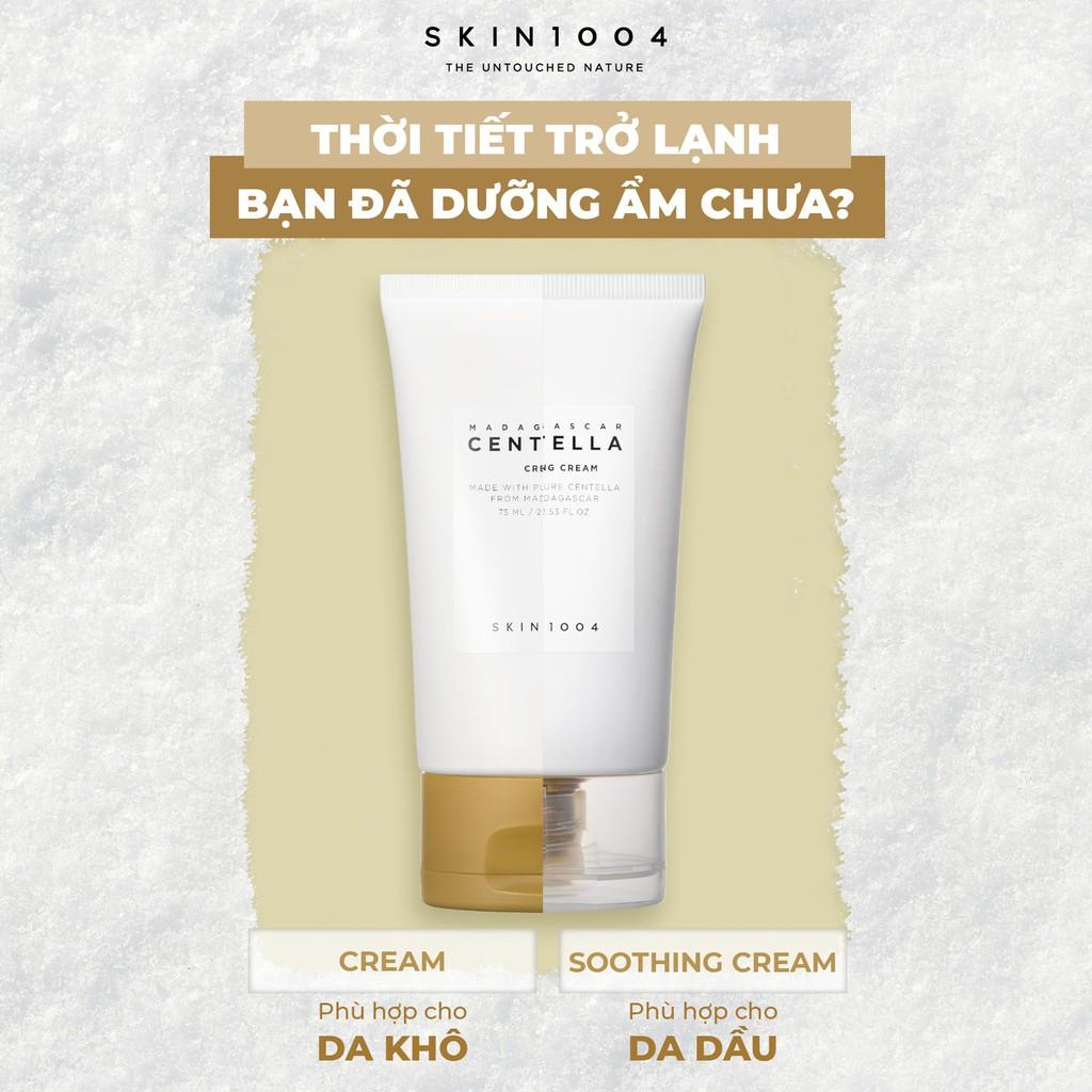 Combo Kem Dưỡng Làm Dịu Da Mụn Chiết Xuất Rau Má Skin1004 Madagascar Centella Cream