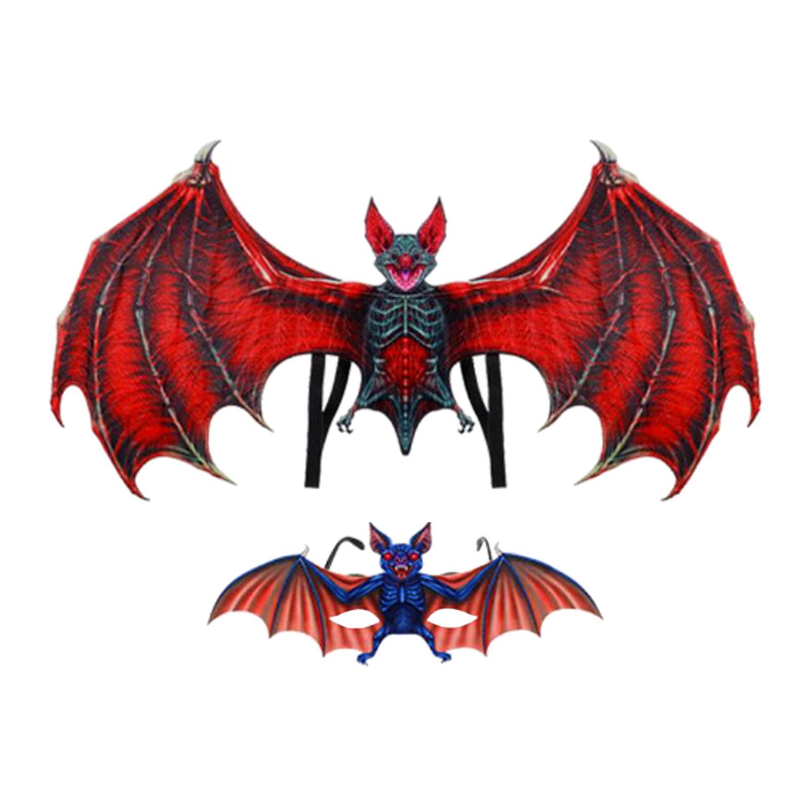 Halloween  Wing Stage Performance Props for Masquerade Cosplay Party Red