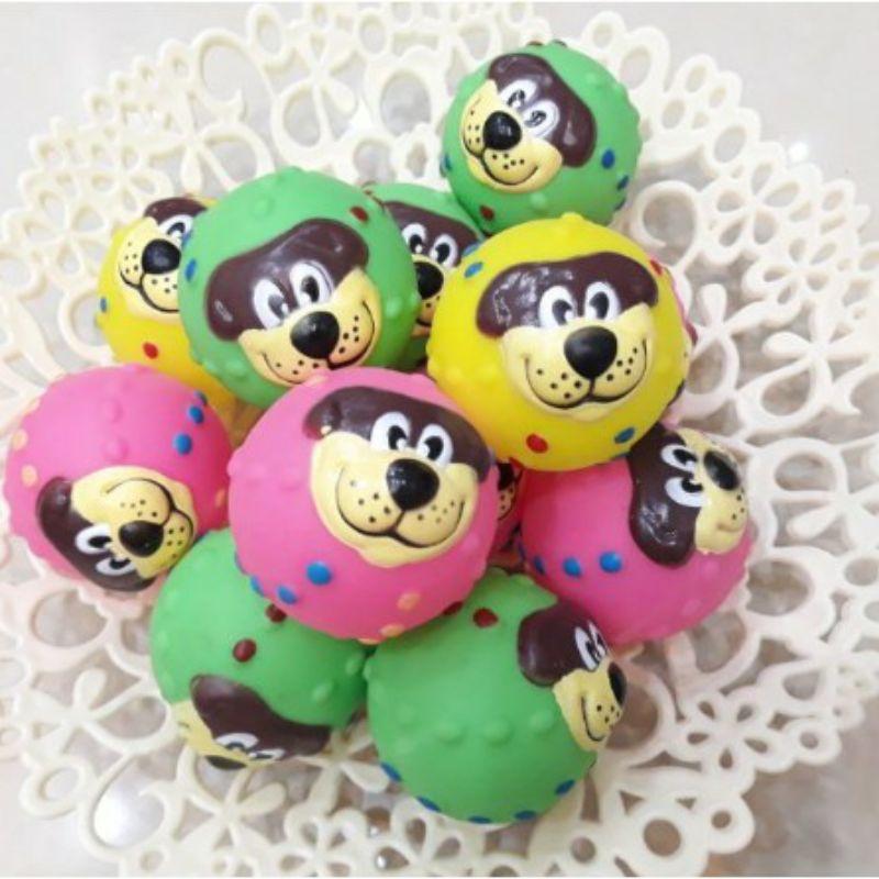 Bóng mặt chó đồ chơi chút chít cho chó mèo