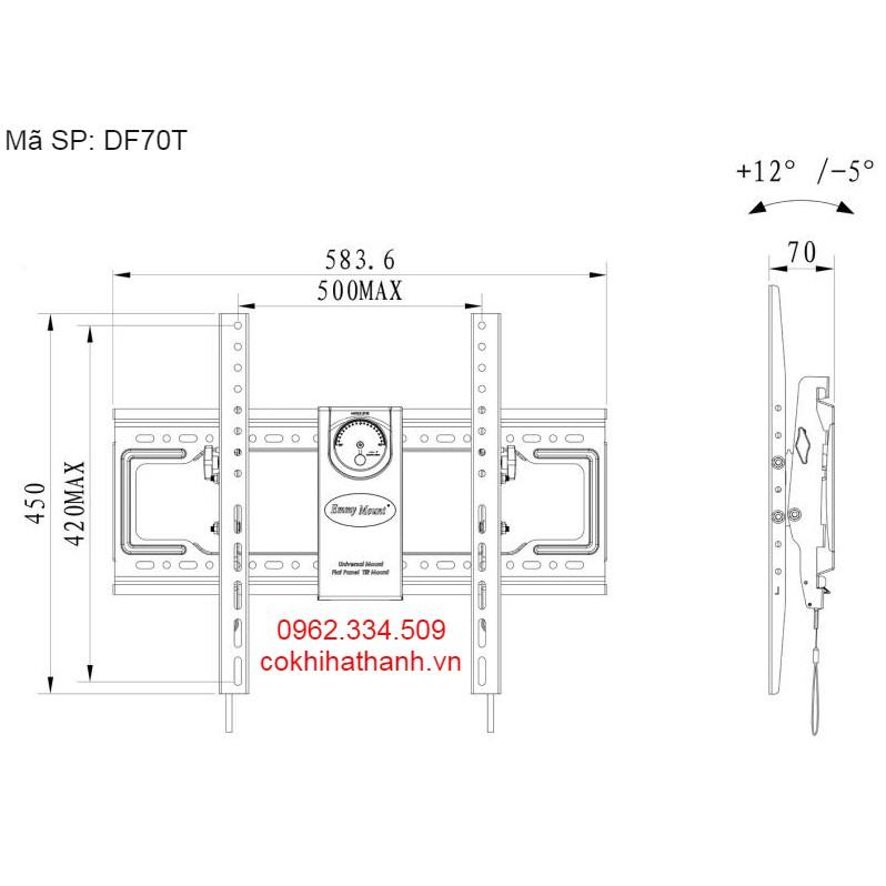 Giá treo tivi gật gù DF70-T 55 - 75 inch