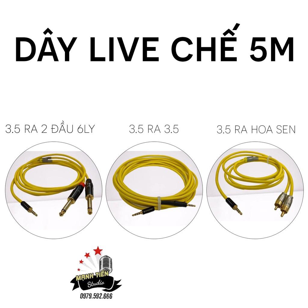 Dây Live Stream SoundCard Micro thu âmTự Chế 5M âm thanh ra cực hay