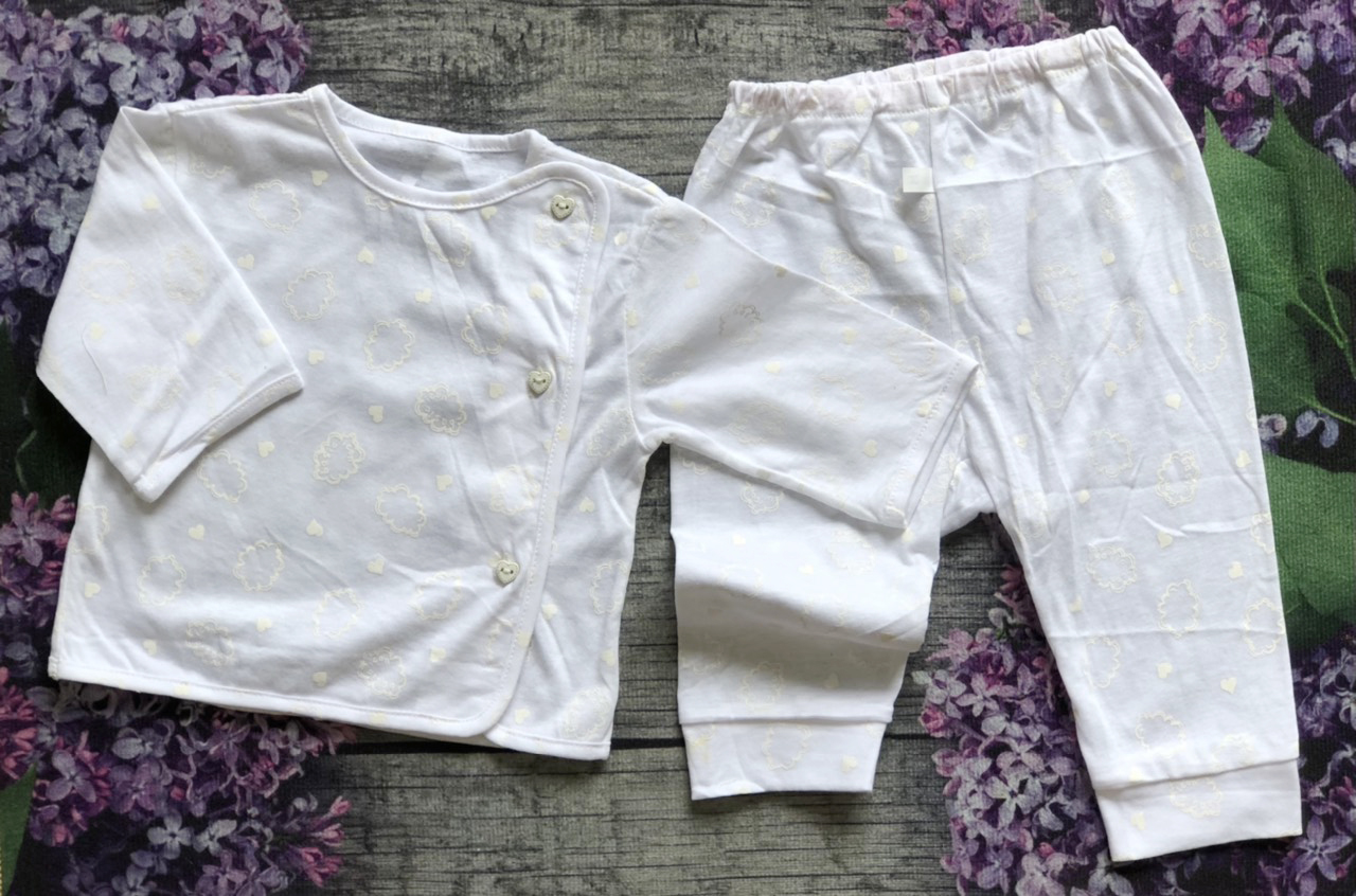 Bộ quần áo Cotton xuất Hàn cho trẻ sơ sinh đến 9 tháng