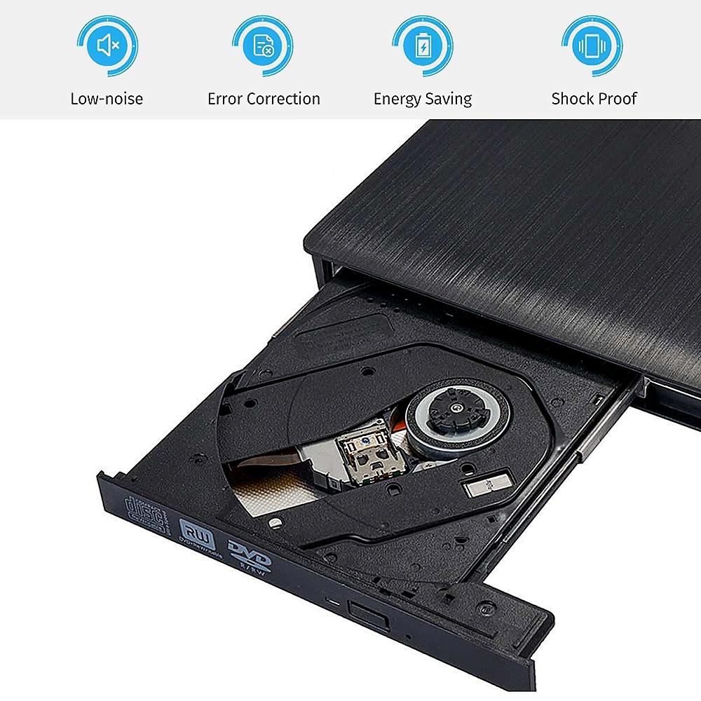 Ổ đĩa quang ngoài siêu mỏng Đầu CD / DVD cho Windows / Mac OS USB 3.0 Type-C