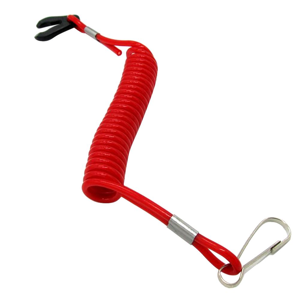2xBoat Outboard Motor Stop Switch Safety Tie Cord Lanyard for Yamaha