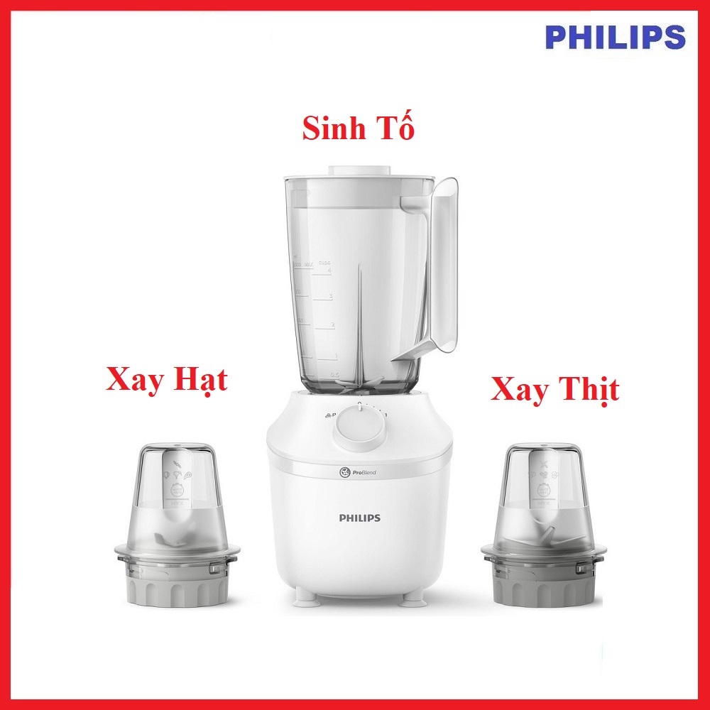 Máy Xay Sinh Tố PHILIPS HR2041 (Model Mới) - Hàng Chính Hãng