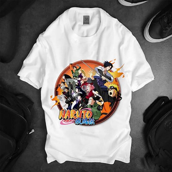 Áo thun Nam Nữ Không cổ NARUTO TEAM 7 MSOP-02 mẫu mới cực đẹp, có size bé cho trẻ em / áo thun Anime Manga Unisex Nam Nữ, áo phông thiết kế cổ tròn basic cộc tay thoáng mát