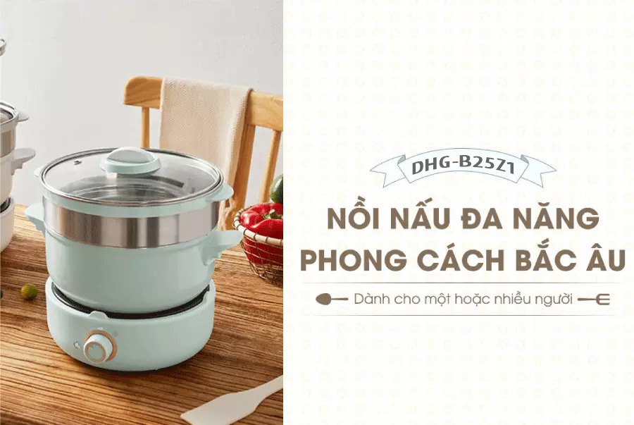 Nồi điện đa năng kèm bếp DHG-B25Z1 dung tích 2,5L