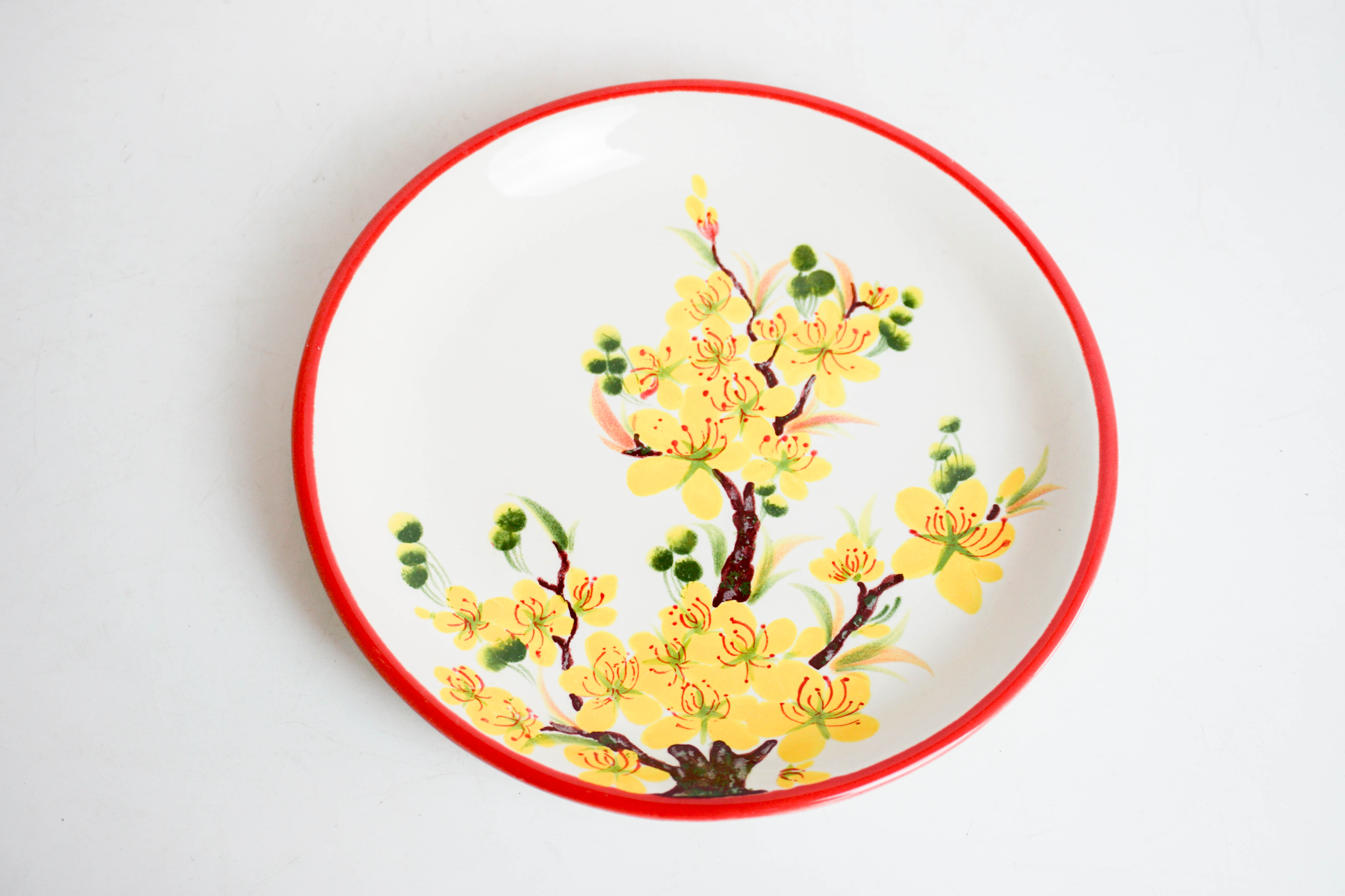 Dĩa phẳng (21 cm) - Họa tiết Tết 2024