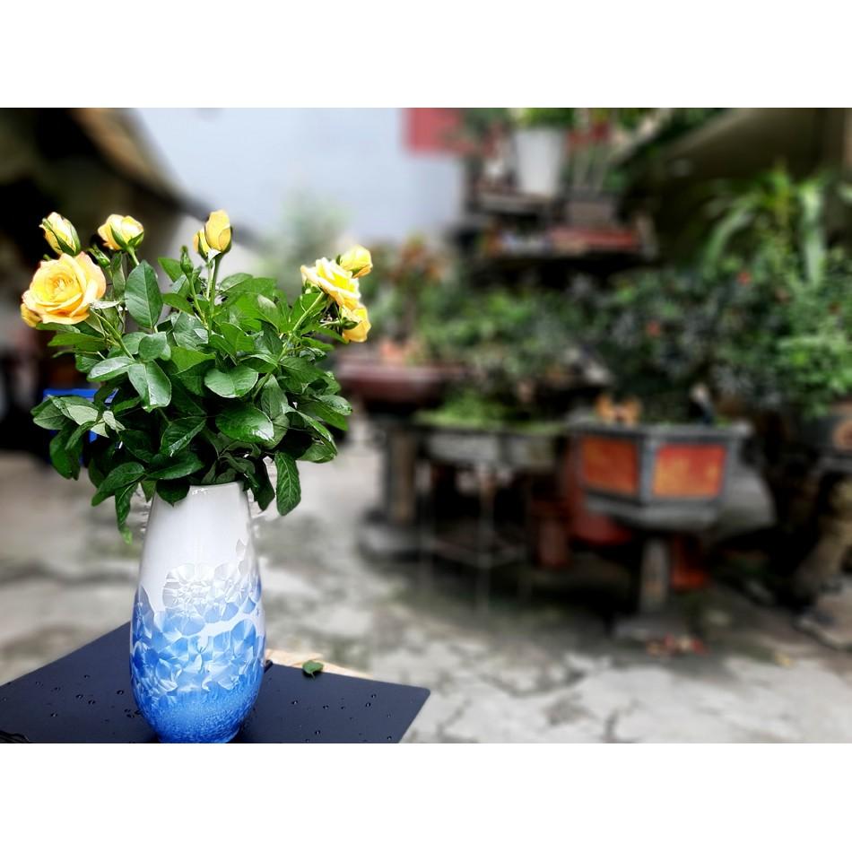 SIÊU ĐẸP VÀ RẺ- BÌNH CẮM HOA SIZE LỚN ,MEN KẾT TINH XANH SẢN XUẤT TẠI XƯỞNG GỐM SỨ AUTHENTIC BÁT TRÀNG