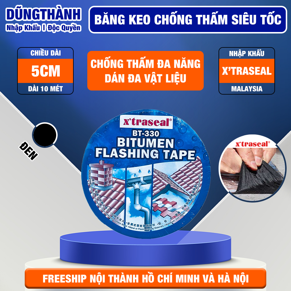 Băng keo chống thấm X'TRASEAL BT-330 siêu dính đa năng 10 Mét