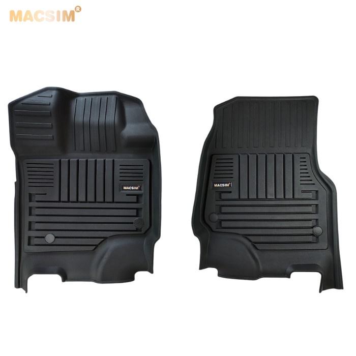 Thảm lót sàn xe ô tô Ford F150 2012-đến nay Nhãn hiệu Macsim 3W chất liệu nhựa TPE đúc khuôn cao cấp - màu đen