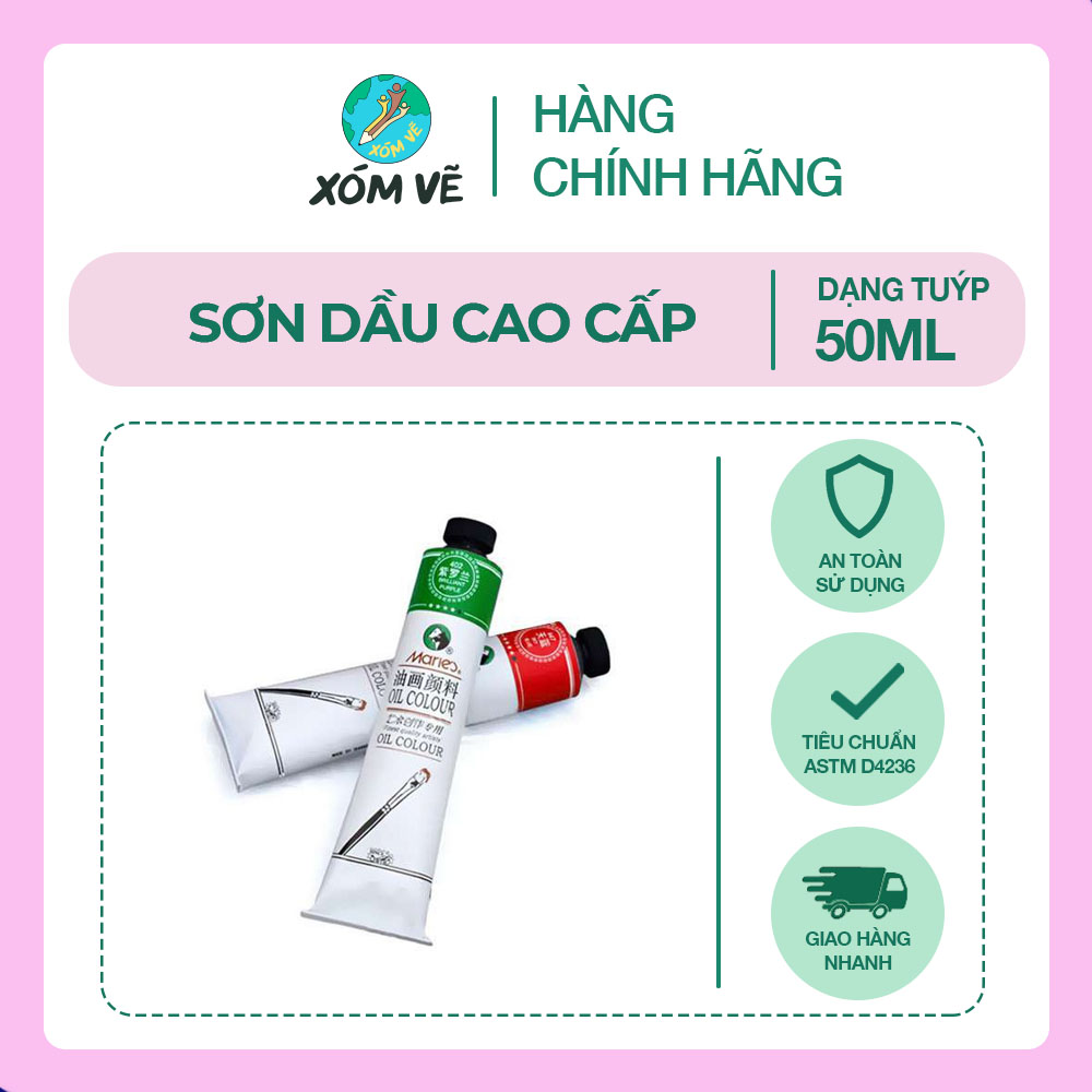 Sơn dầu cao cấp tuýp 50ml