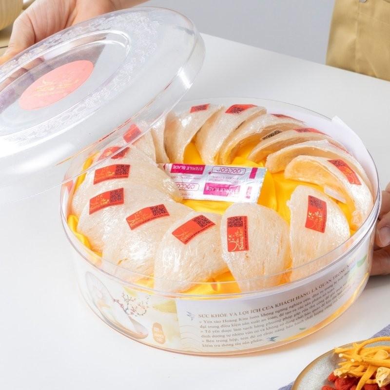 [CHÍNH HÃNG] Yến Sào Hoàng Kim - Hộp Quà Hoàng Kim Ngự Phẩm (100g Tổ Yến Tinh Chế Định Hình A5 &amp; Đông Trùng) - Quà Biếu Tặng VIP, Đối Tác Cao Cấp Nhất