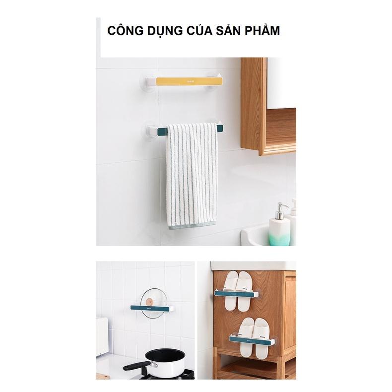 Giá treo dép dán tường 28cm siêu chắc thương hiệu Simple Giá treo khăn Giá treo vung nồi dán tường tiện lợi