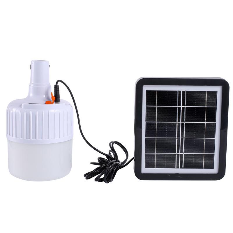 Giá thấp nhất sạc năng lượng mặt trời bóng đèn 24LED đèn nhà di động chợ đêm gian hàng đèn cúp điện khẩn cấp bóng đèn chiếu sáng