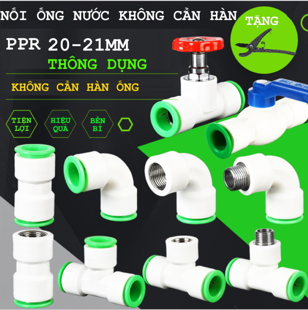 VÒI NƯỚC SINH HOẠT PPr. Model:VSH90. Xuất xứ: Hàn Quốc. Dạng nối không cần hàn hoặc keo có thể tháo rời.