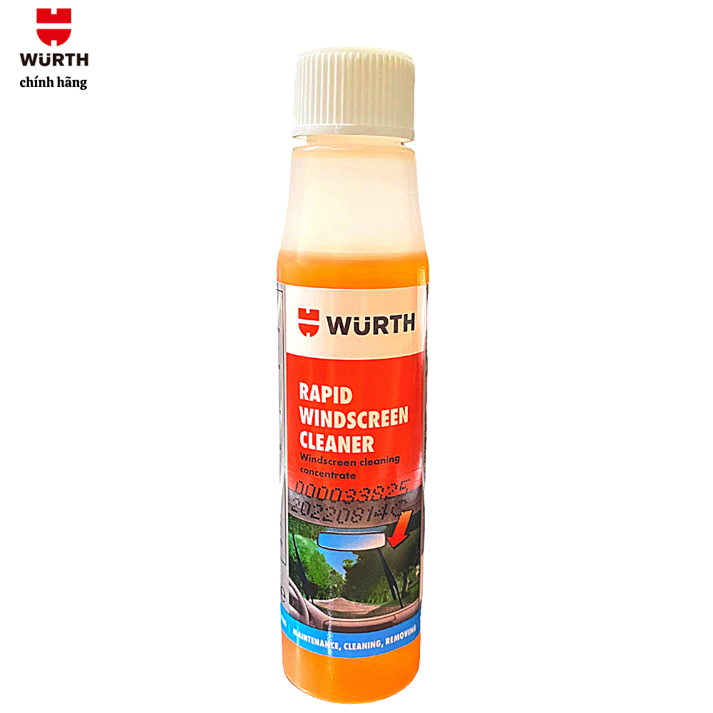 Nước rửa nhanh kính lái ô tô chống mờ sương Wurth 32ml