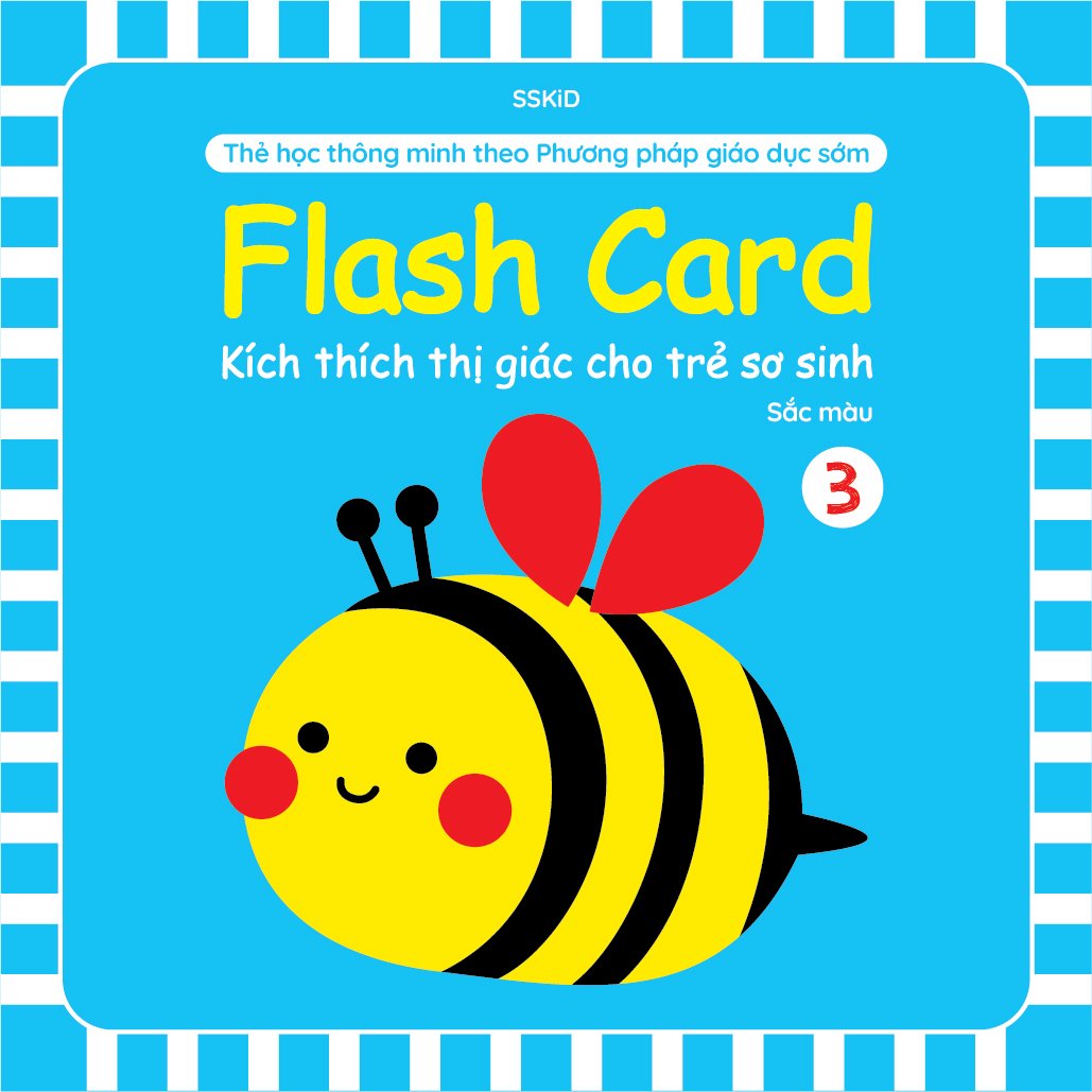 Flashcard Kích Thích Thị Giác (Dành Cho Trẻ Từ 0 Đến 1 Tuổi +) 4 Chủ Đề - KT 21x21 cm - 80 Thẻ